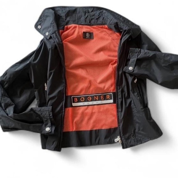 Vintage Bogner Ski Jacket Shell Black Fitted. Size 8 - Picture 5 of 11